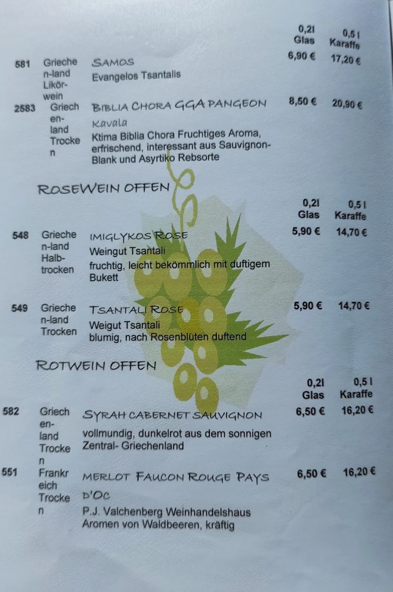 Speisekarte photo 1