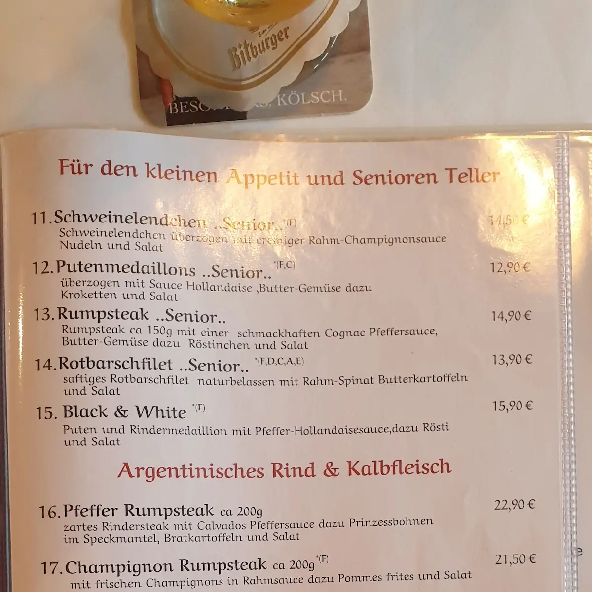 Speisekarte photo 2