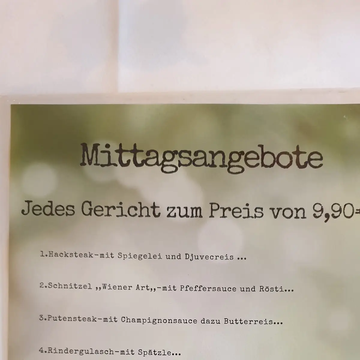 Speisekarte photo 3