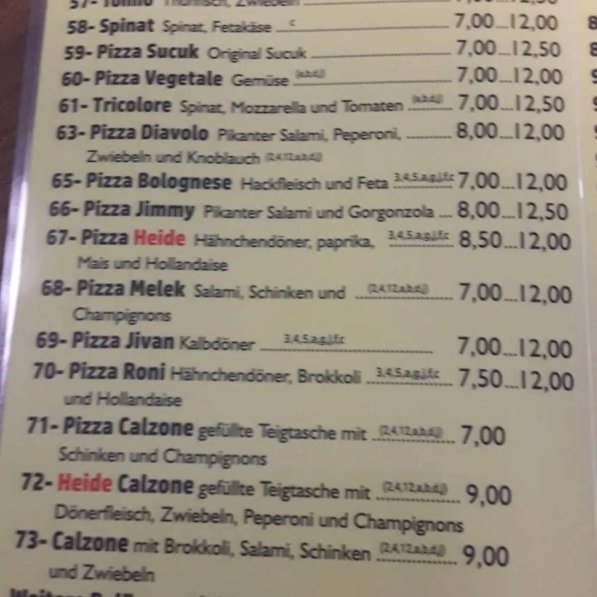 Speisekarte photo 4