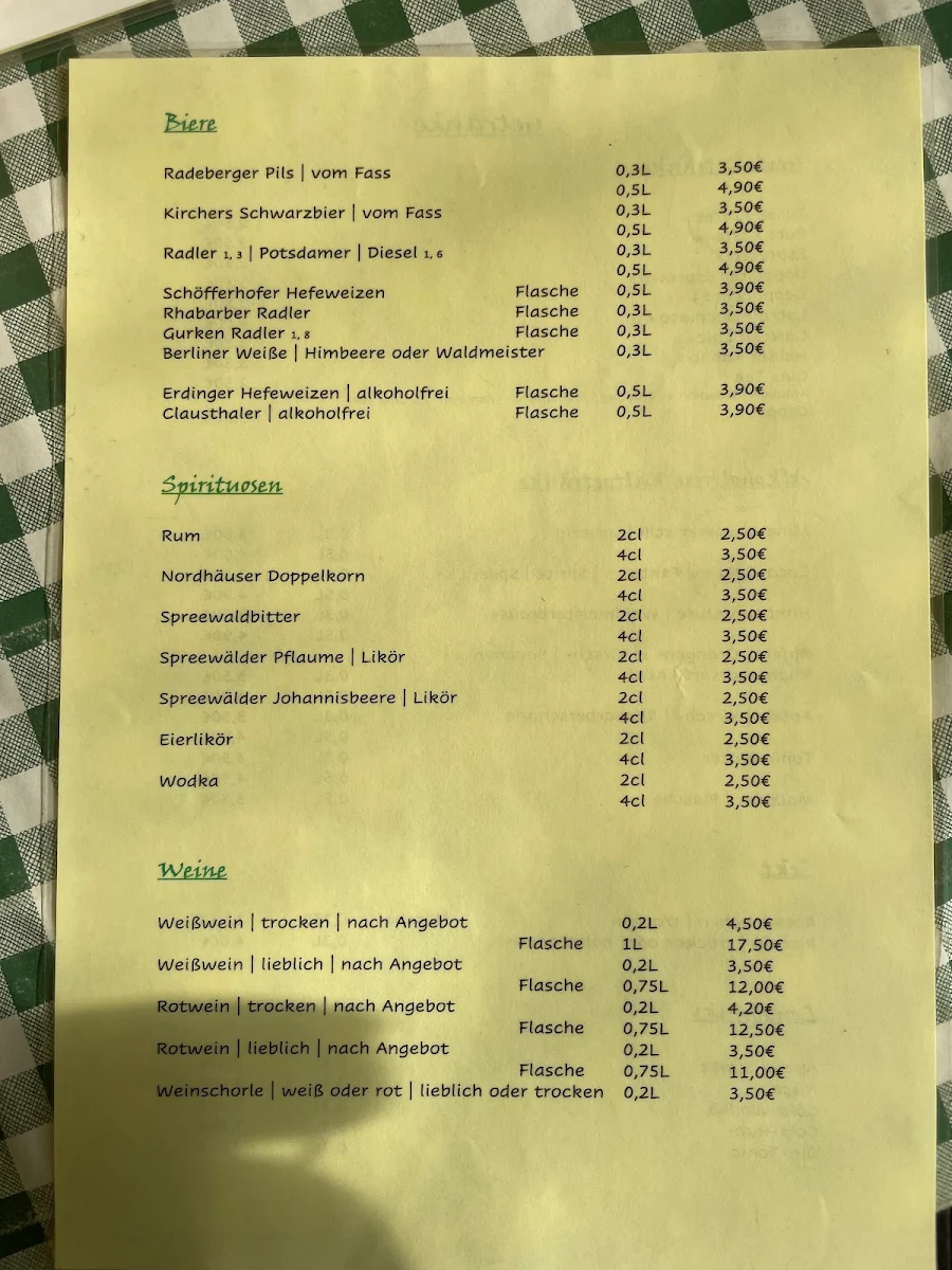 Speisekarte photo 2