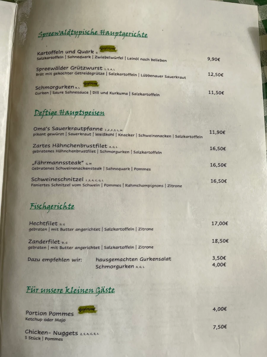 Speisekarte photo 5