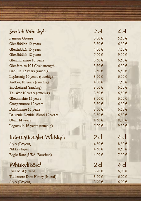 Speisekarte photo 2