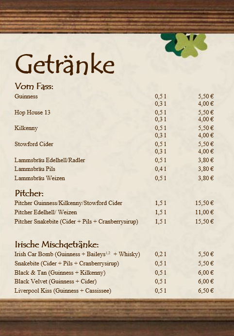 Speisekarte photo 5