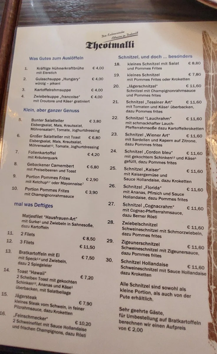 Speisekarte photo 4