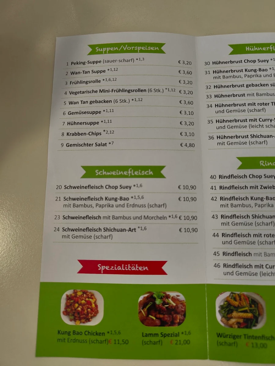 Speisekarte photo 2