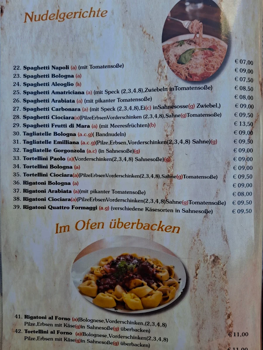 Speisekarte photo 2