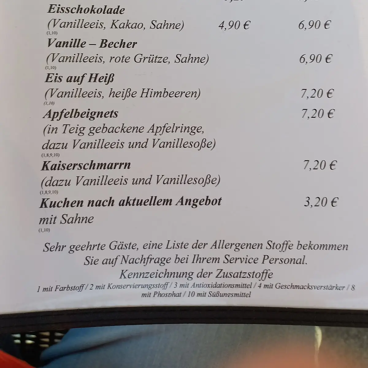 Speisekarte photo 2