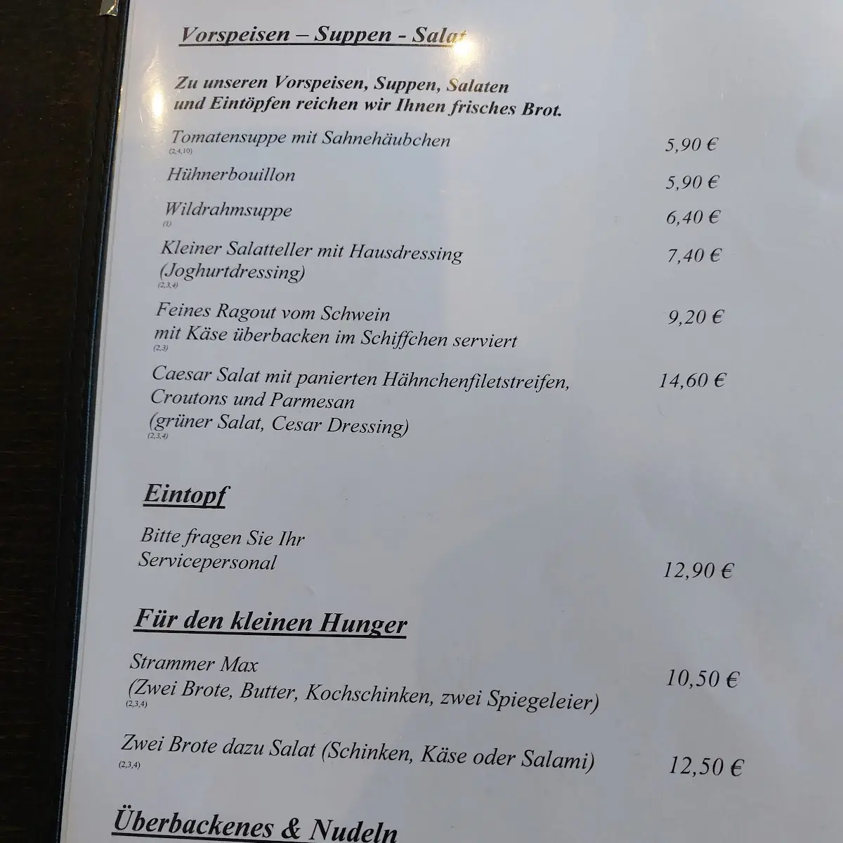 Speisekarte photo 6