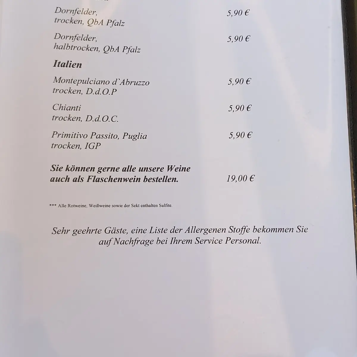 Speisekarte photo 9