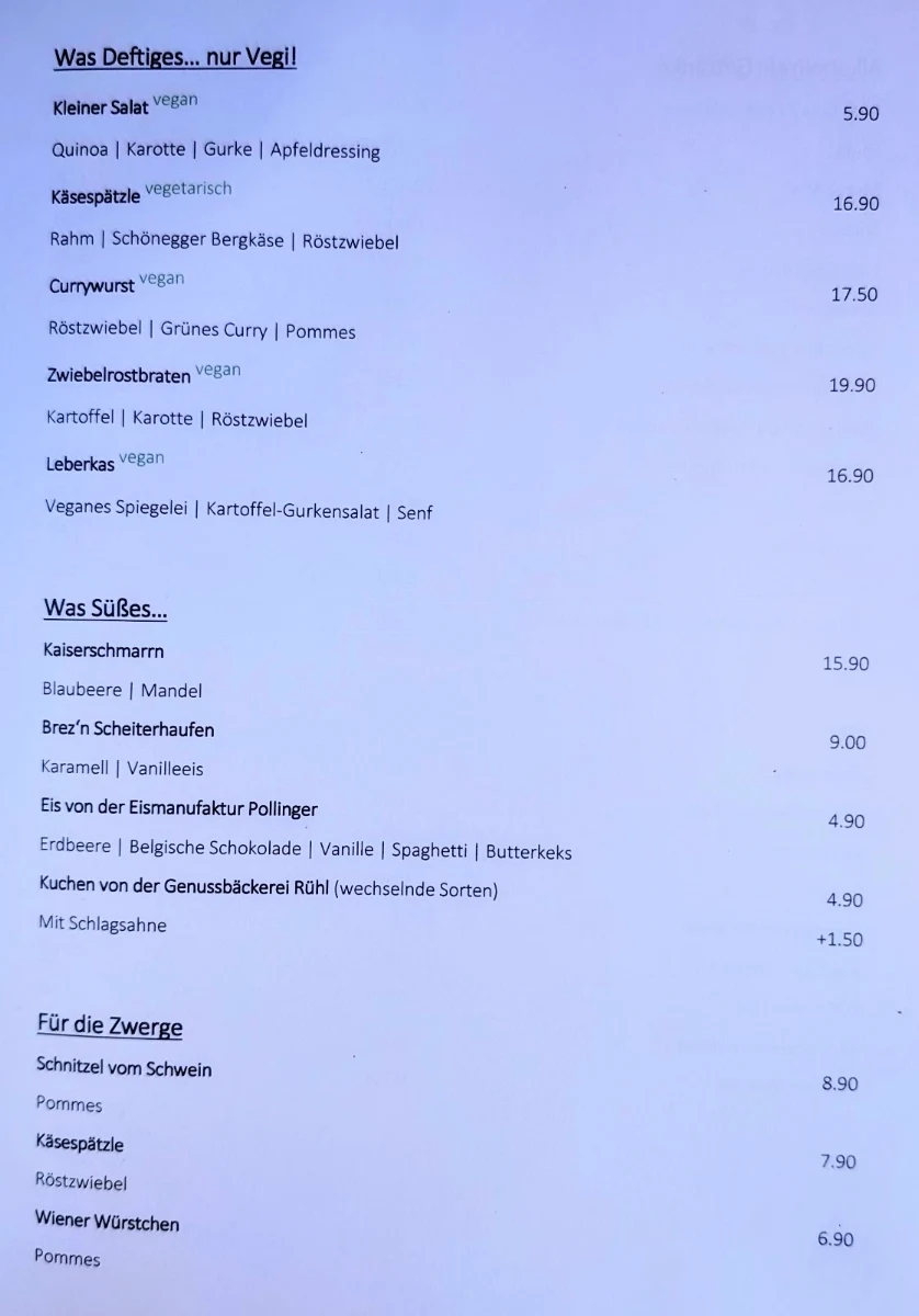 Speisekarte photo 6