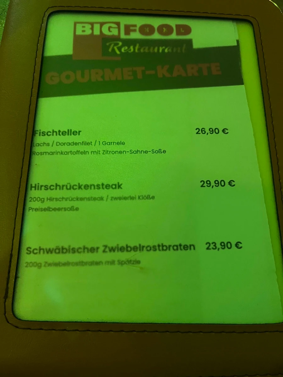Speisekarte photo 2