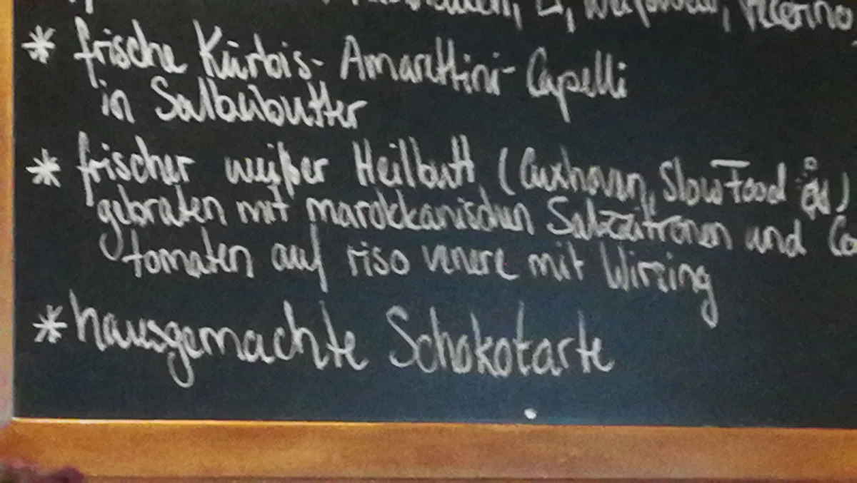 Speisekarte, Salz & Pfeffer