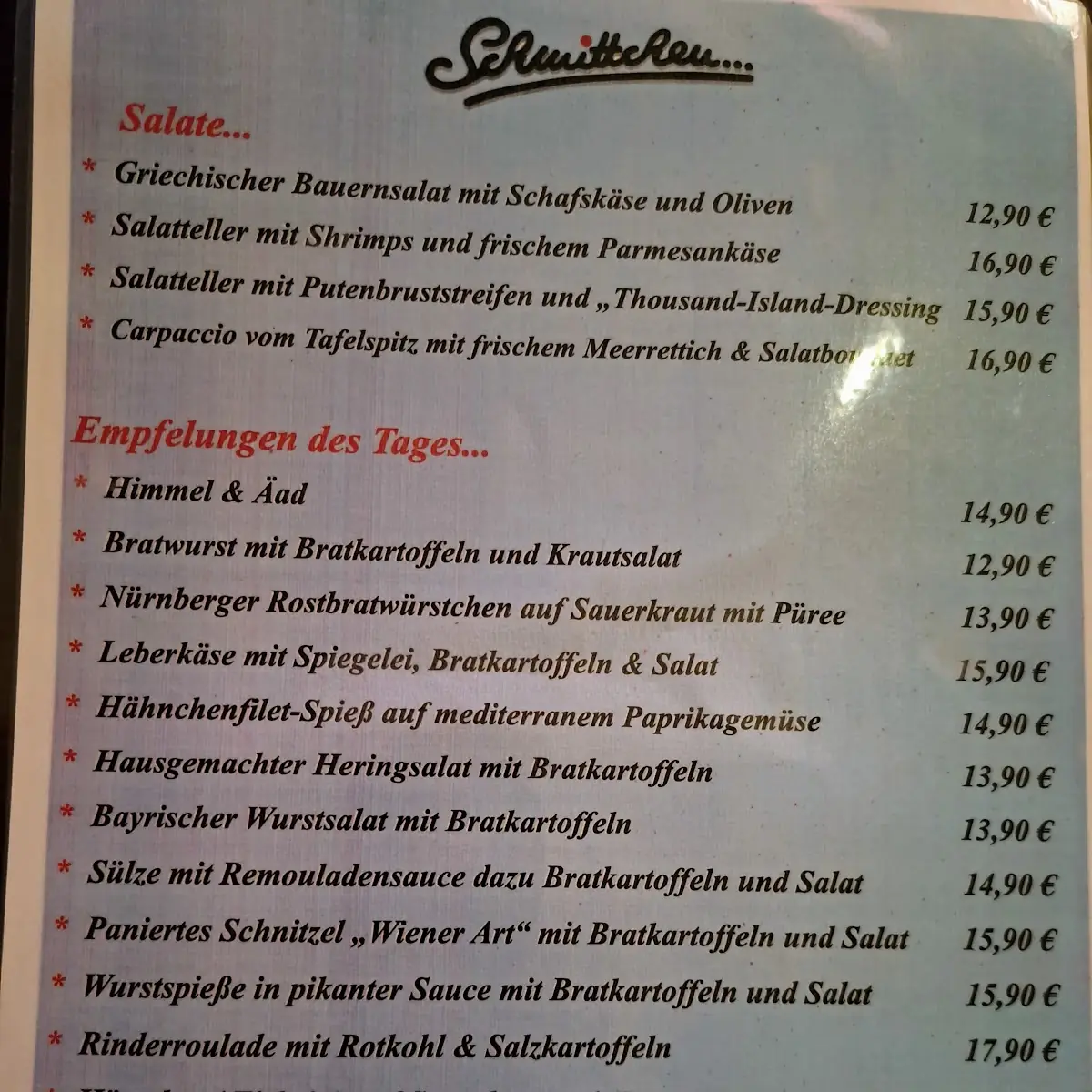 Speisekarte photo 1