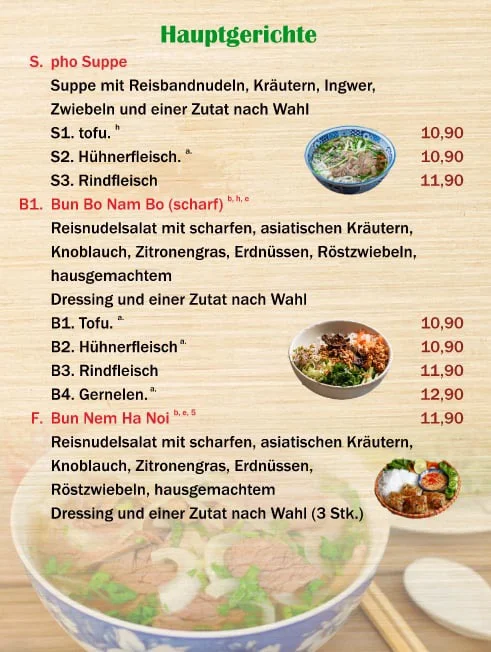 Speisekarte, SANSAN SUSHI BAR ASIATISCH KÜCHE