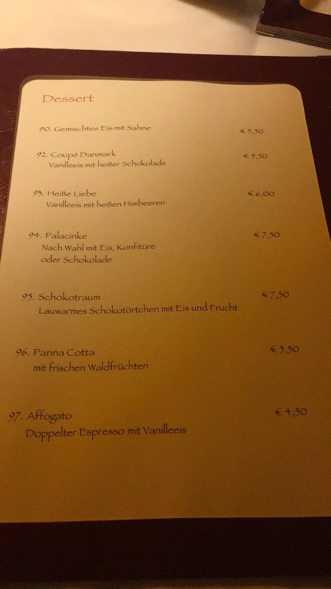 Speisekarte photo 3