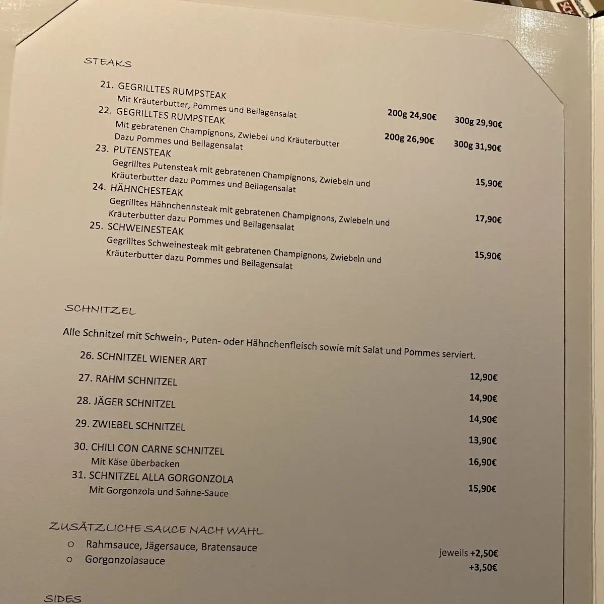 Speisekarte photo 10