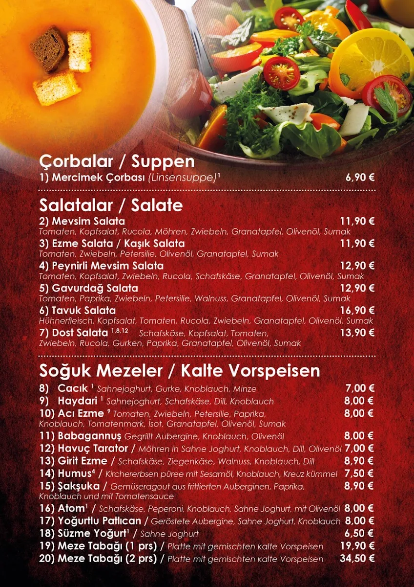 Speisekarte photo 3
