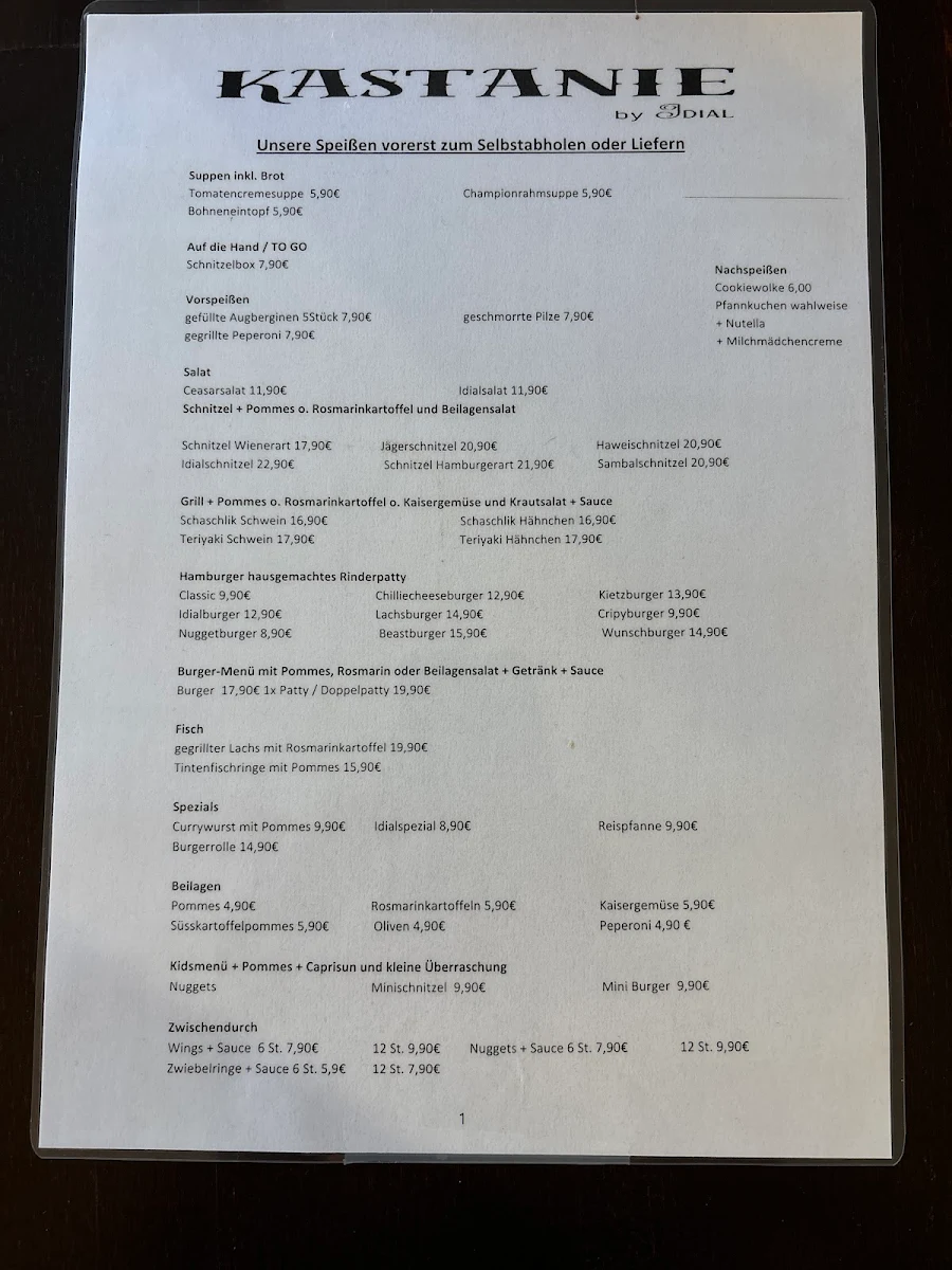 Speisekarte photo 2