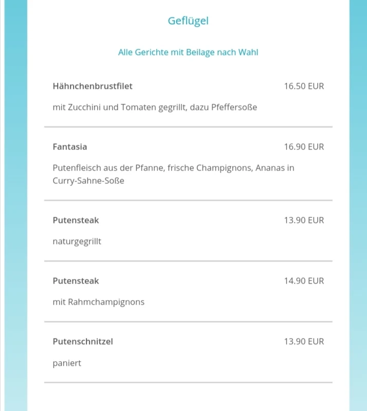 Speisekarte photo 2