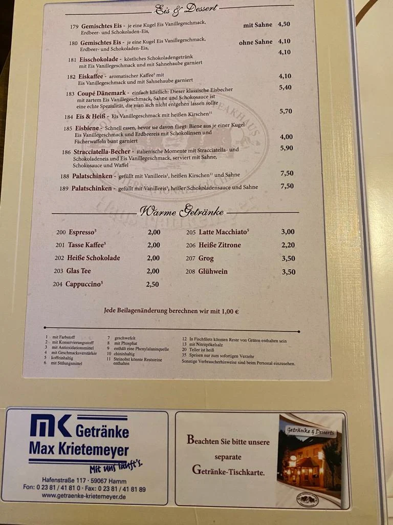 Speisekarte photo 2