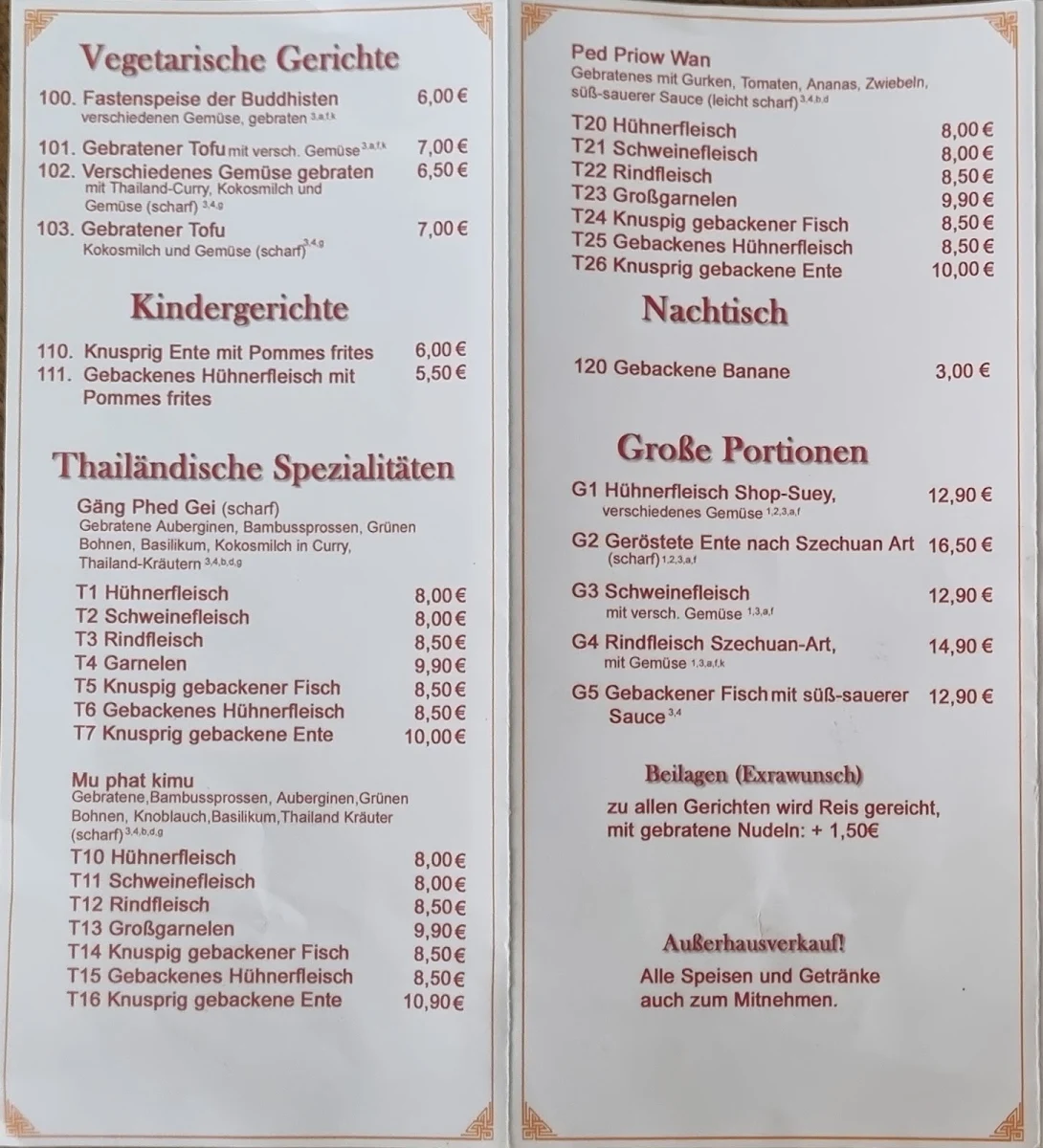 Speisekarte photo 1