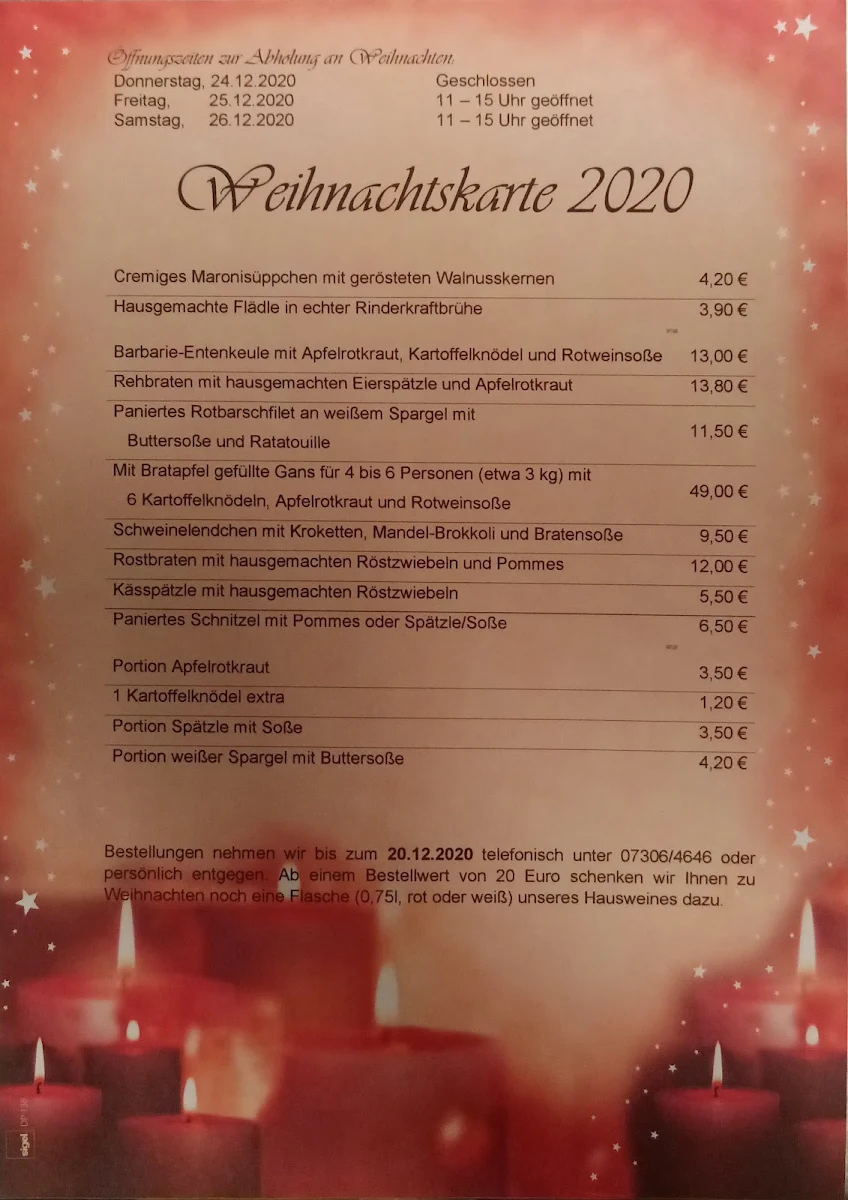 Speisekarte photo 1