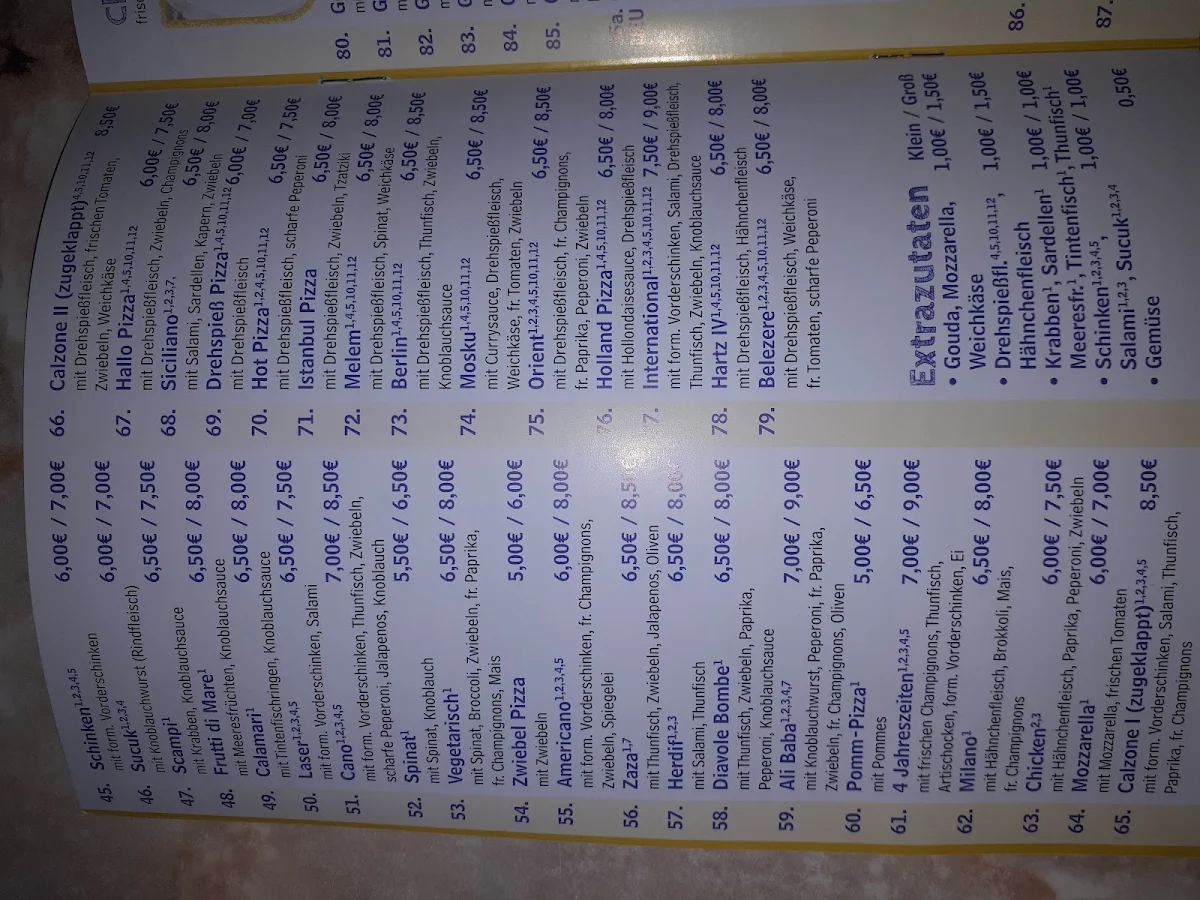 Speisekarte photo 2