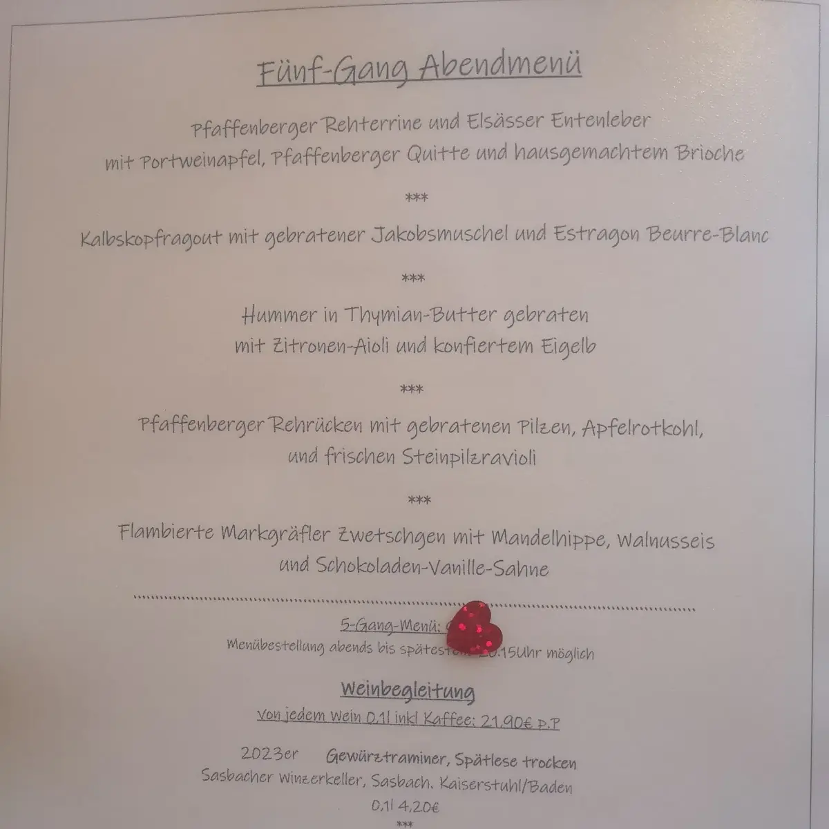 Speisekarte photo 1