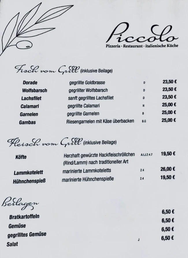 Speisekarte photo 1
