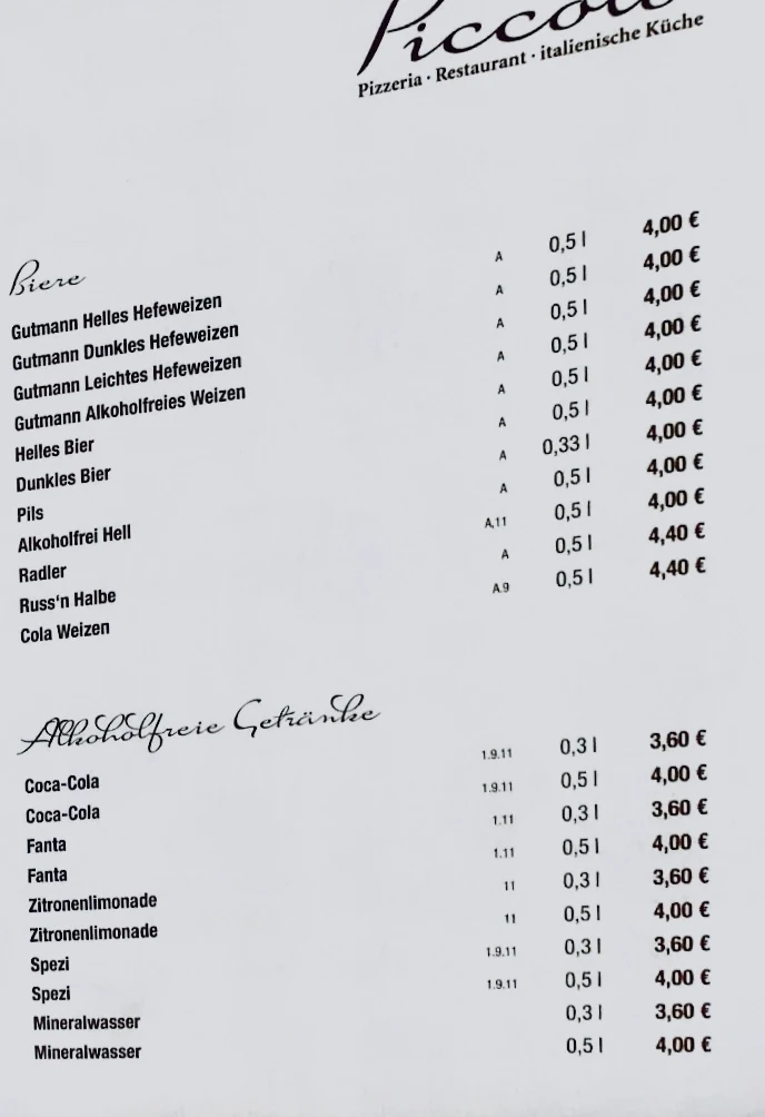 Speisekarte photo 2