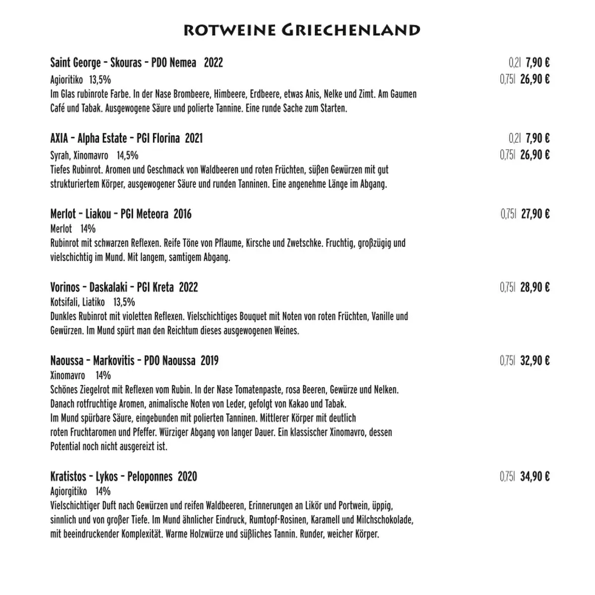 Speisekarte photo 9