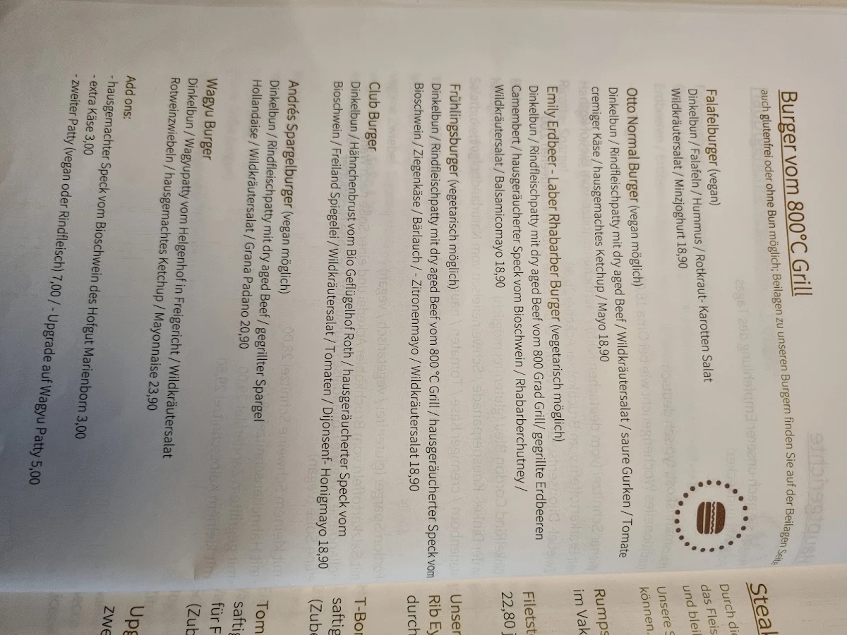 Speisekarte photo 2