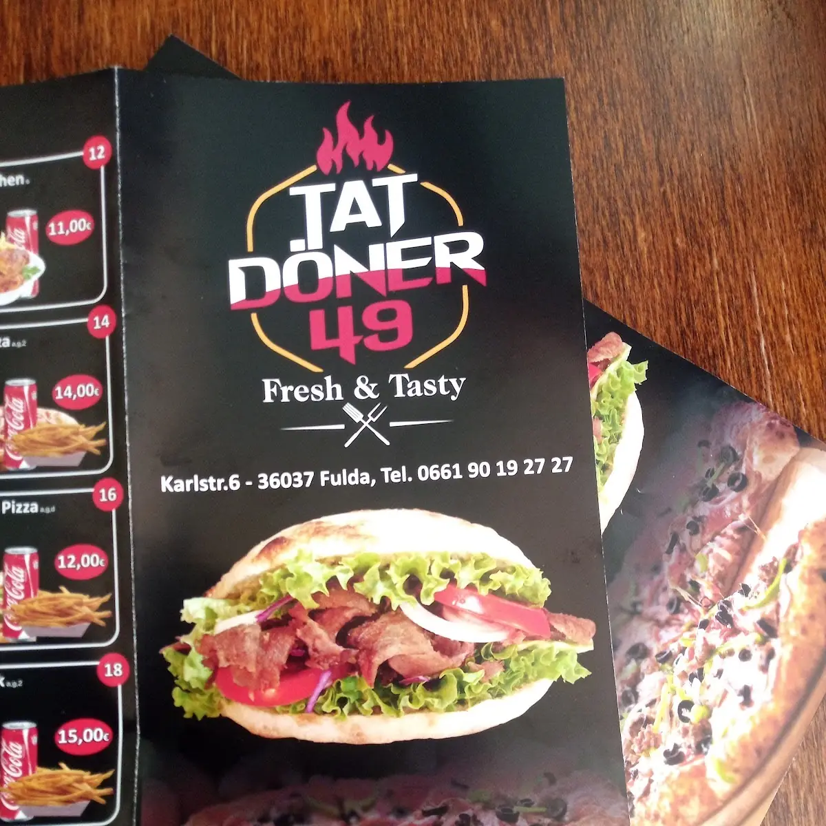 Speisekarte, Tat Döner 49