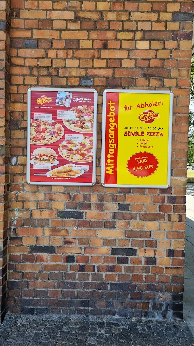 Speisekarte, Call a Pizza Dresden Striesen