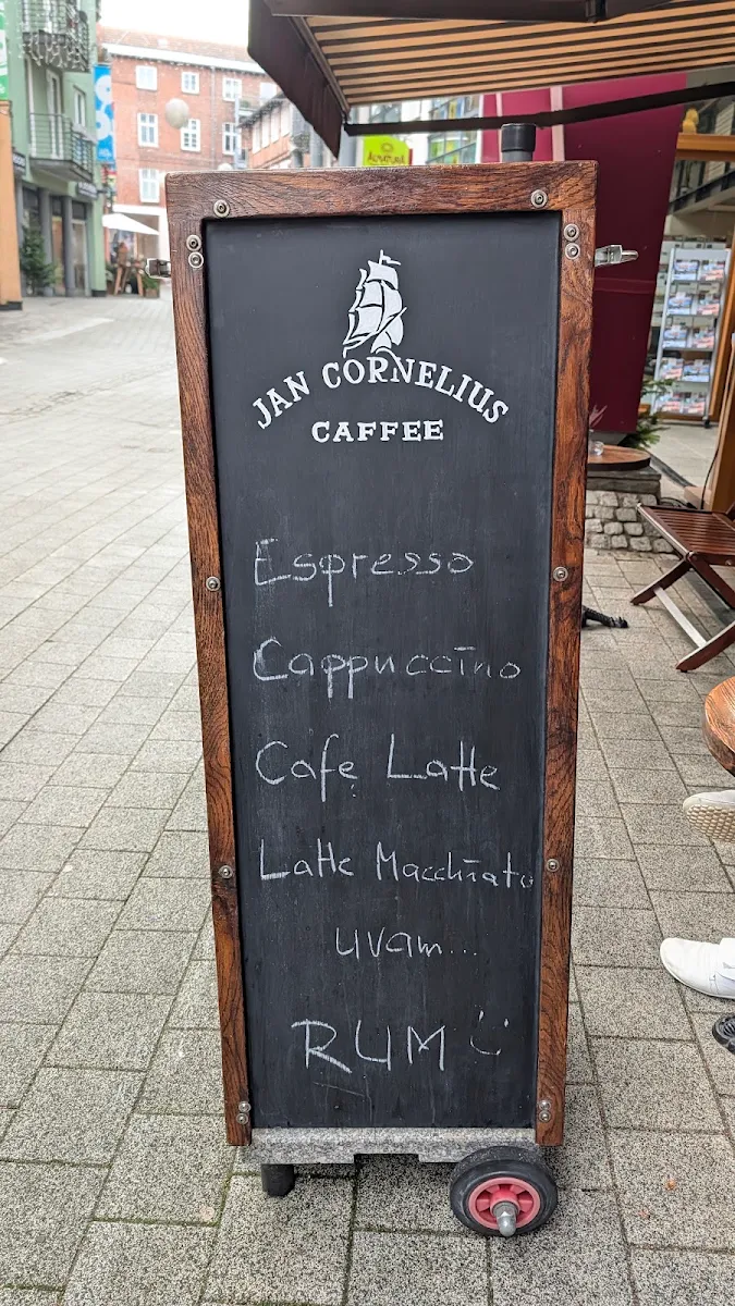 Speisekarte, Jan Cornelius Café