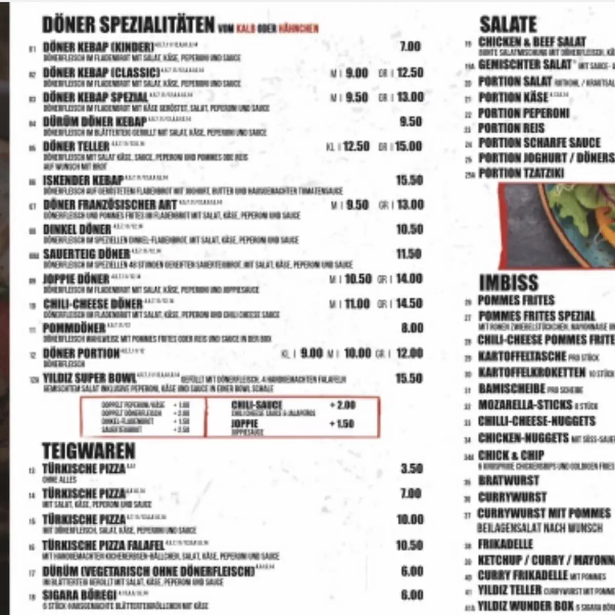 Speisekarte photo 3