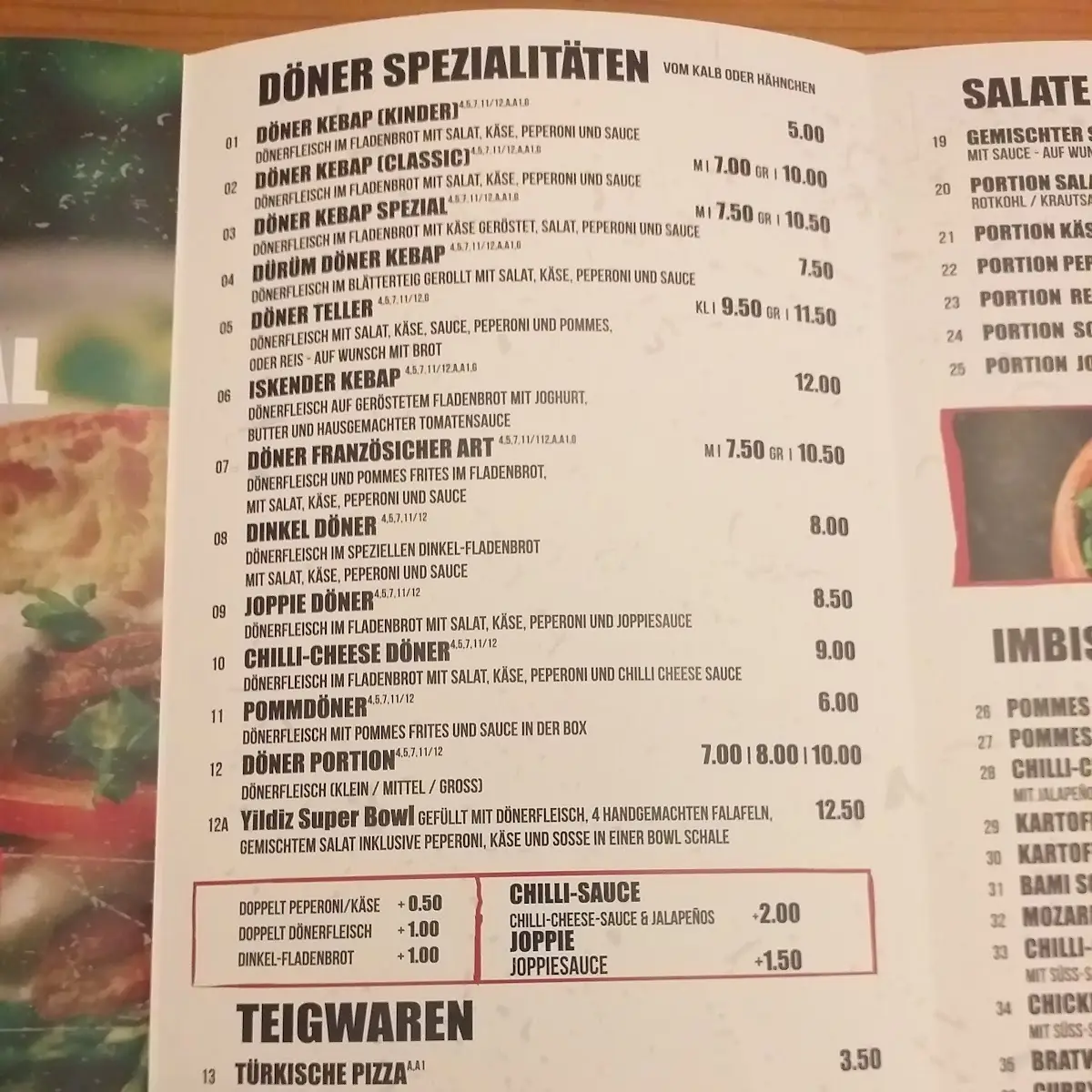 Speisekarte photo 5