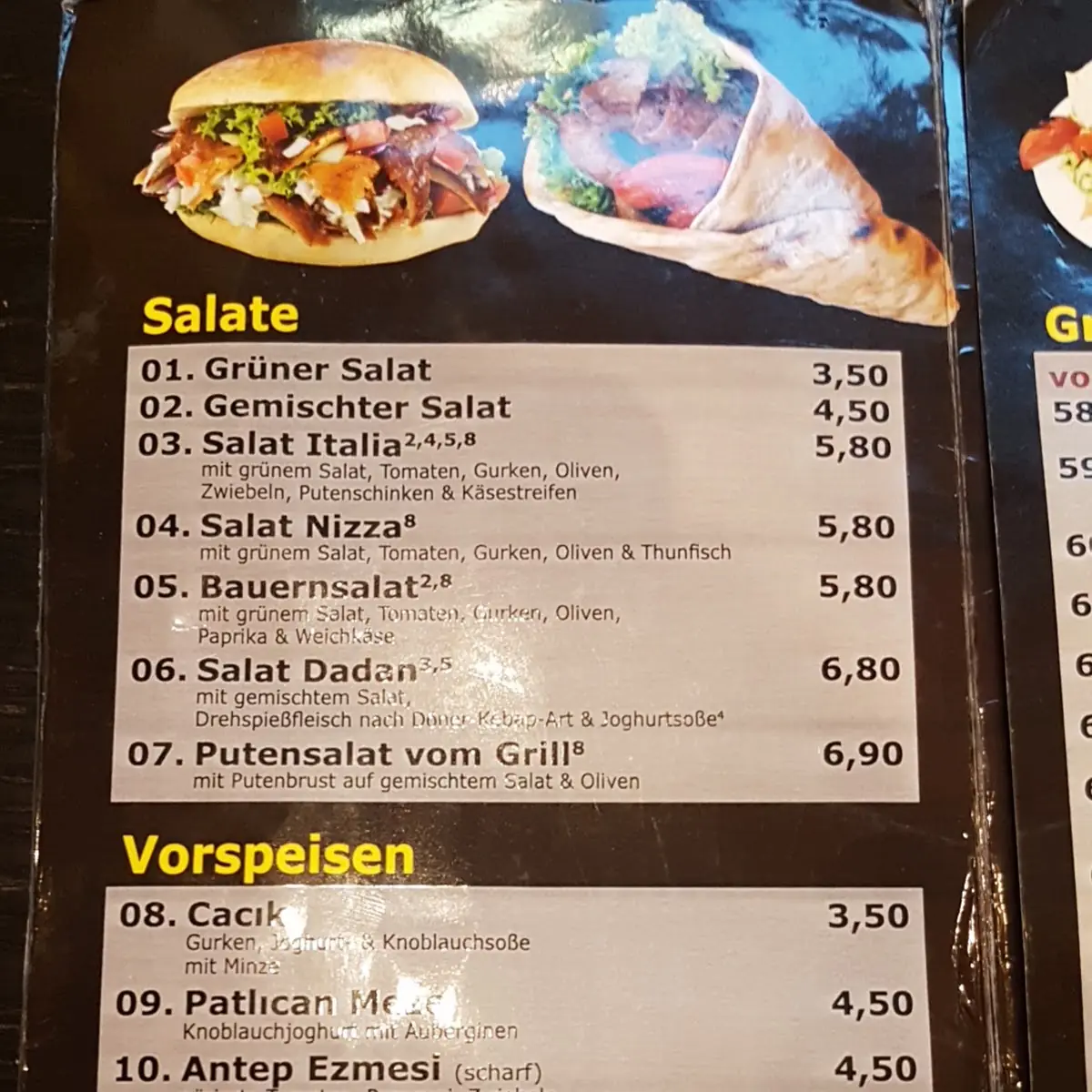Speisekarte photo 3