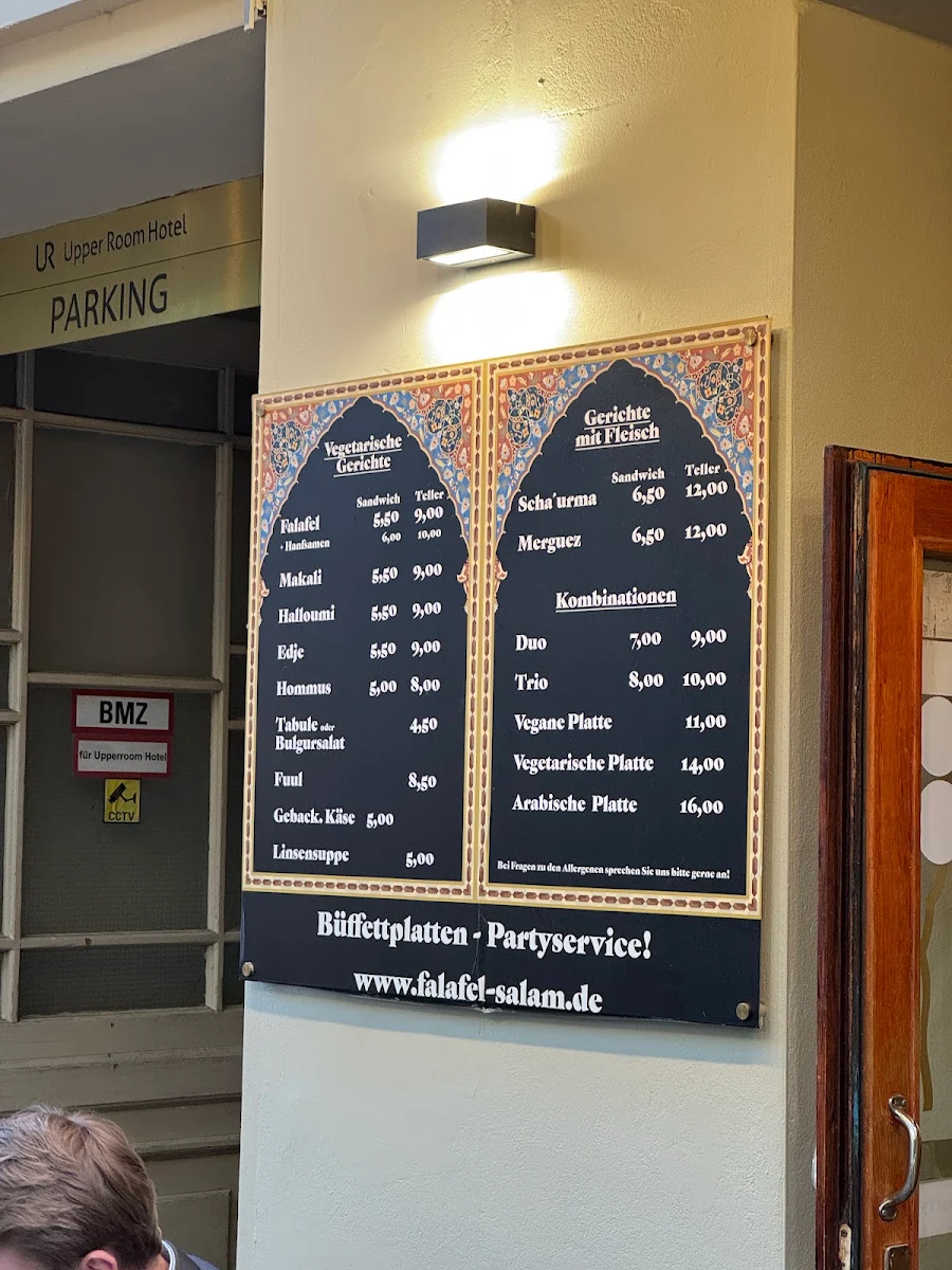 Speisekarte, Falafel Salam