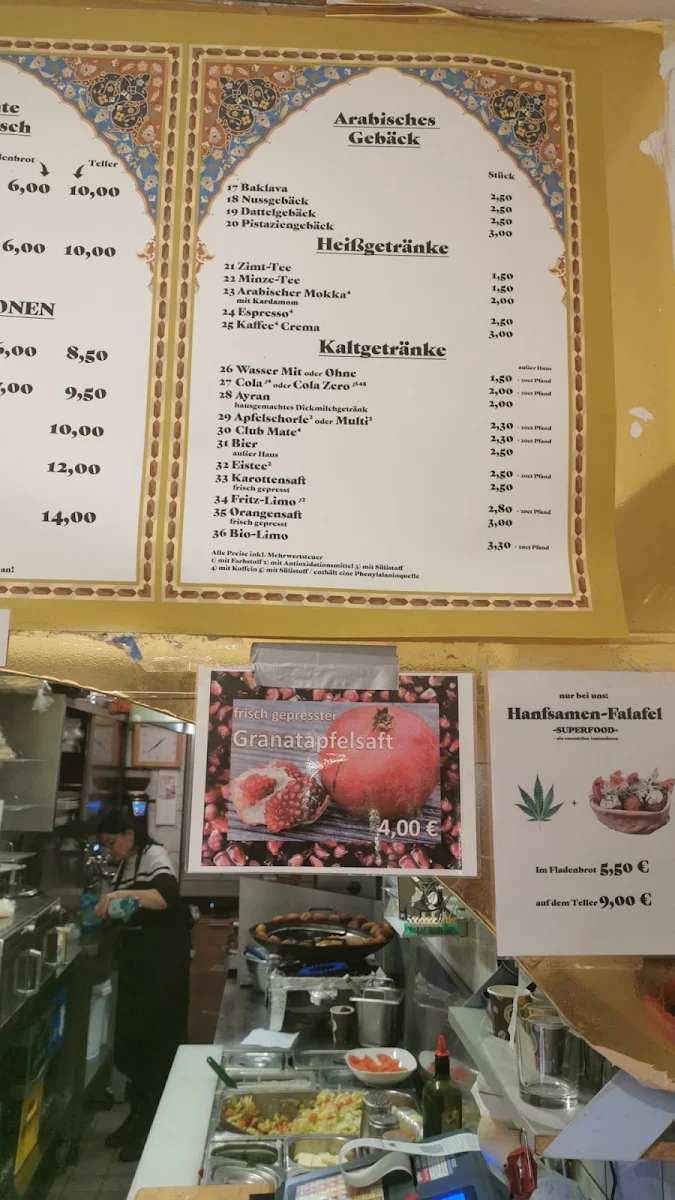 Speisekarte, Falafel Salam