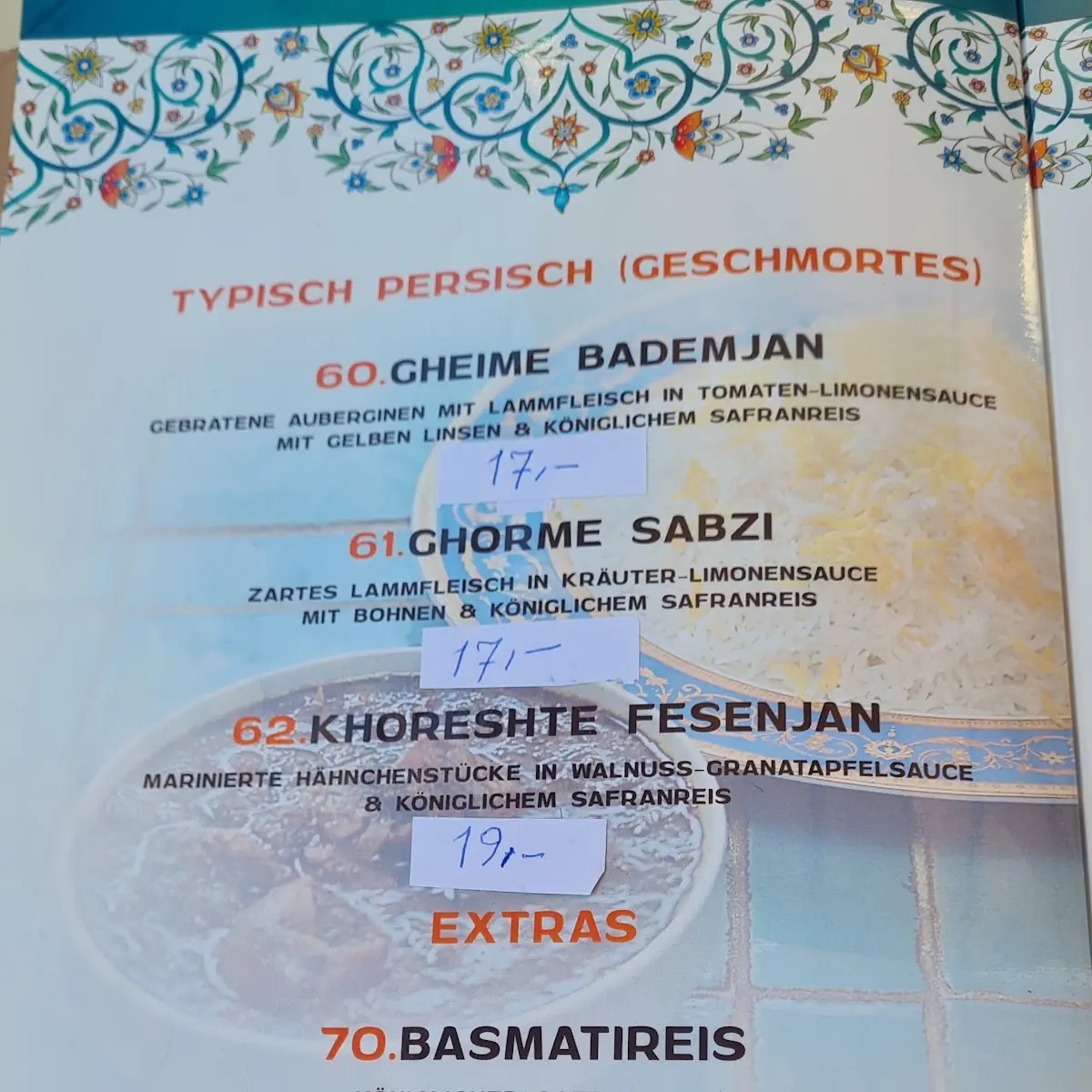 Speisekarte photo 2