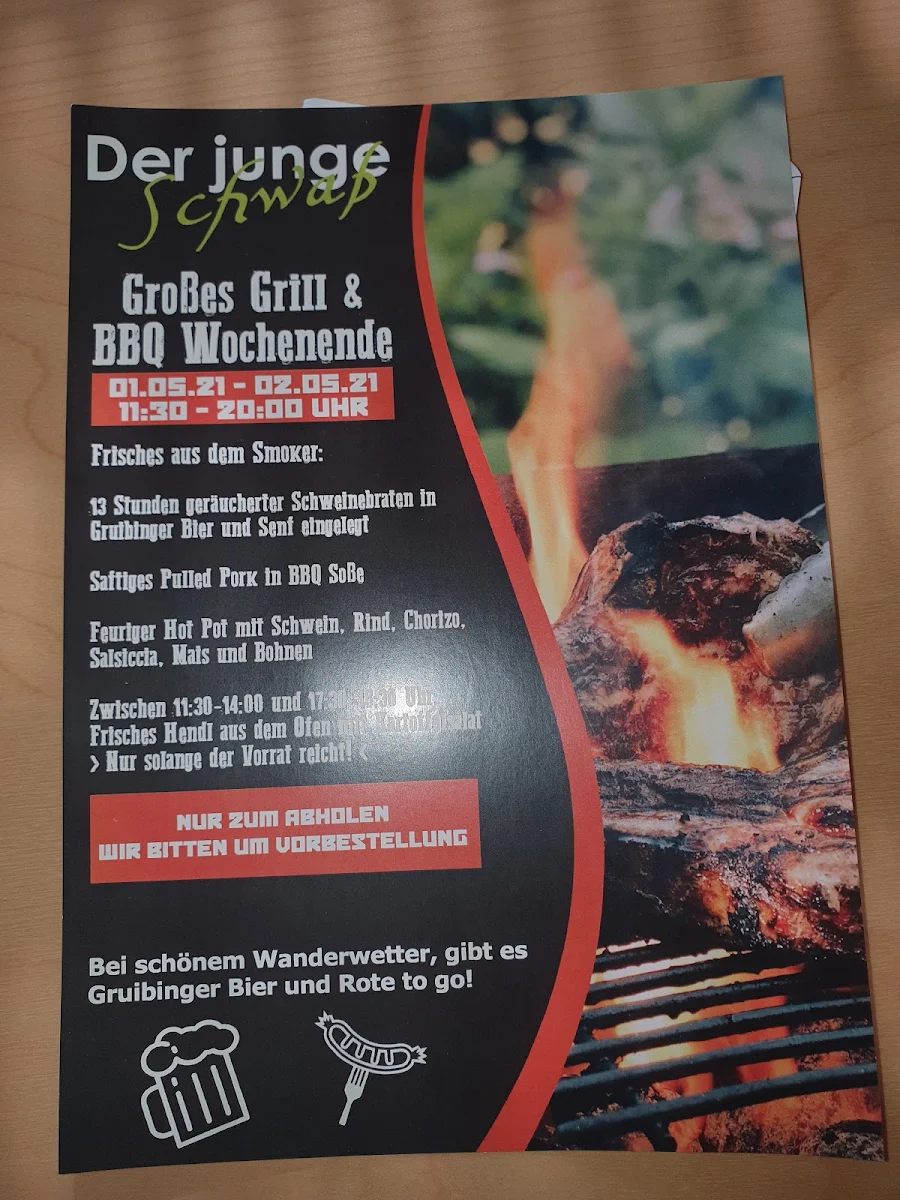 Speisekarte, Der Junge Schwab