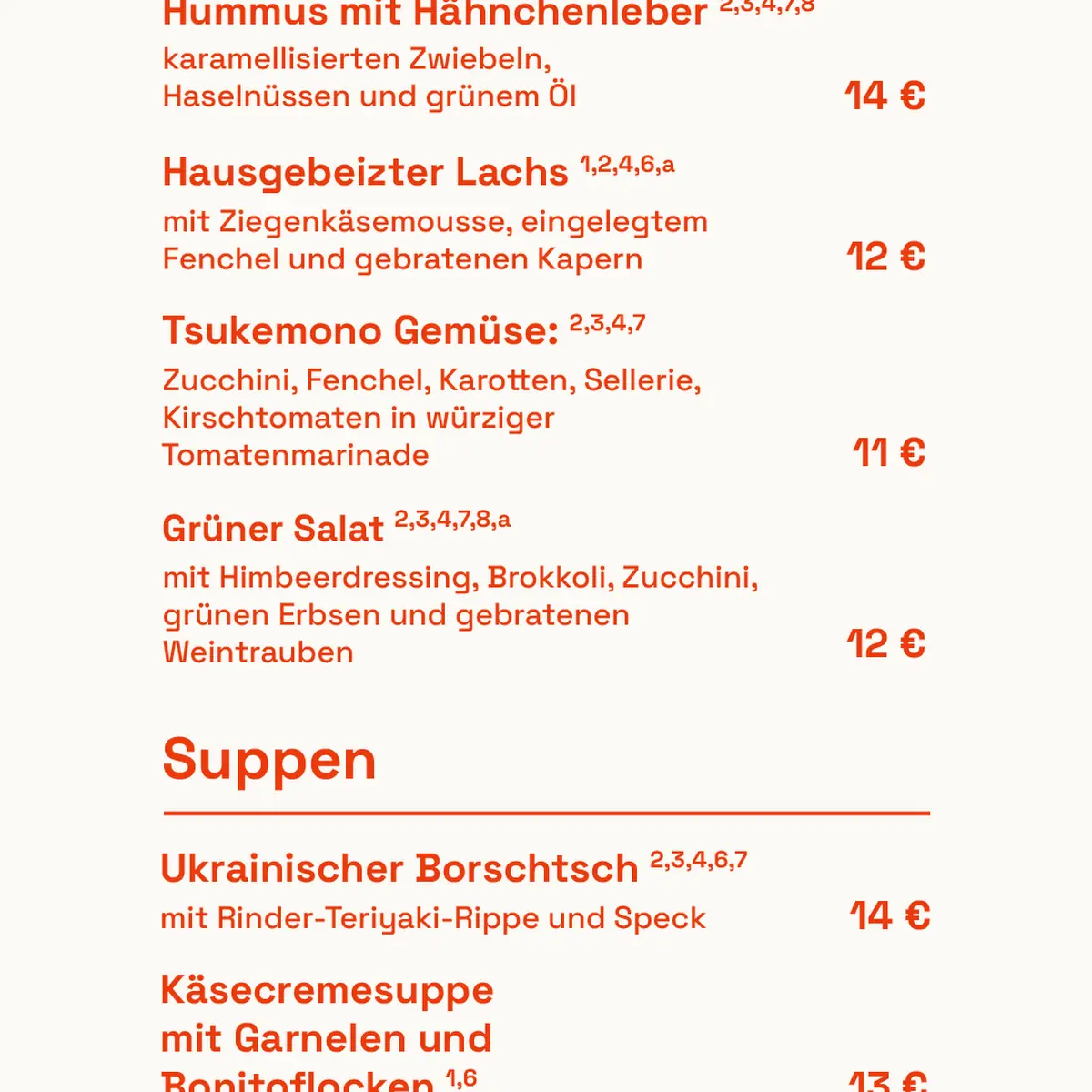 Speisekarte photo 5