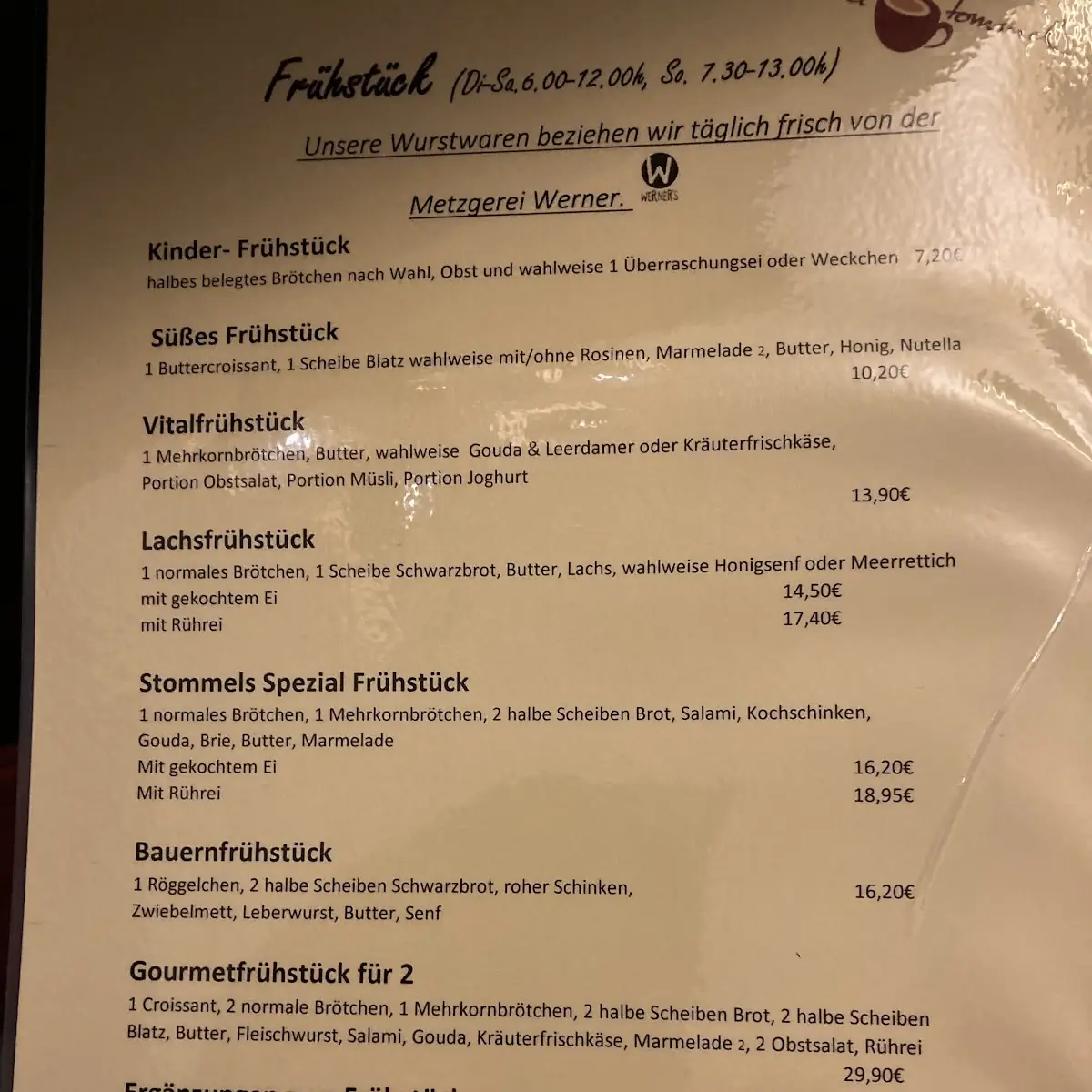 Speisekarte photo 2