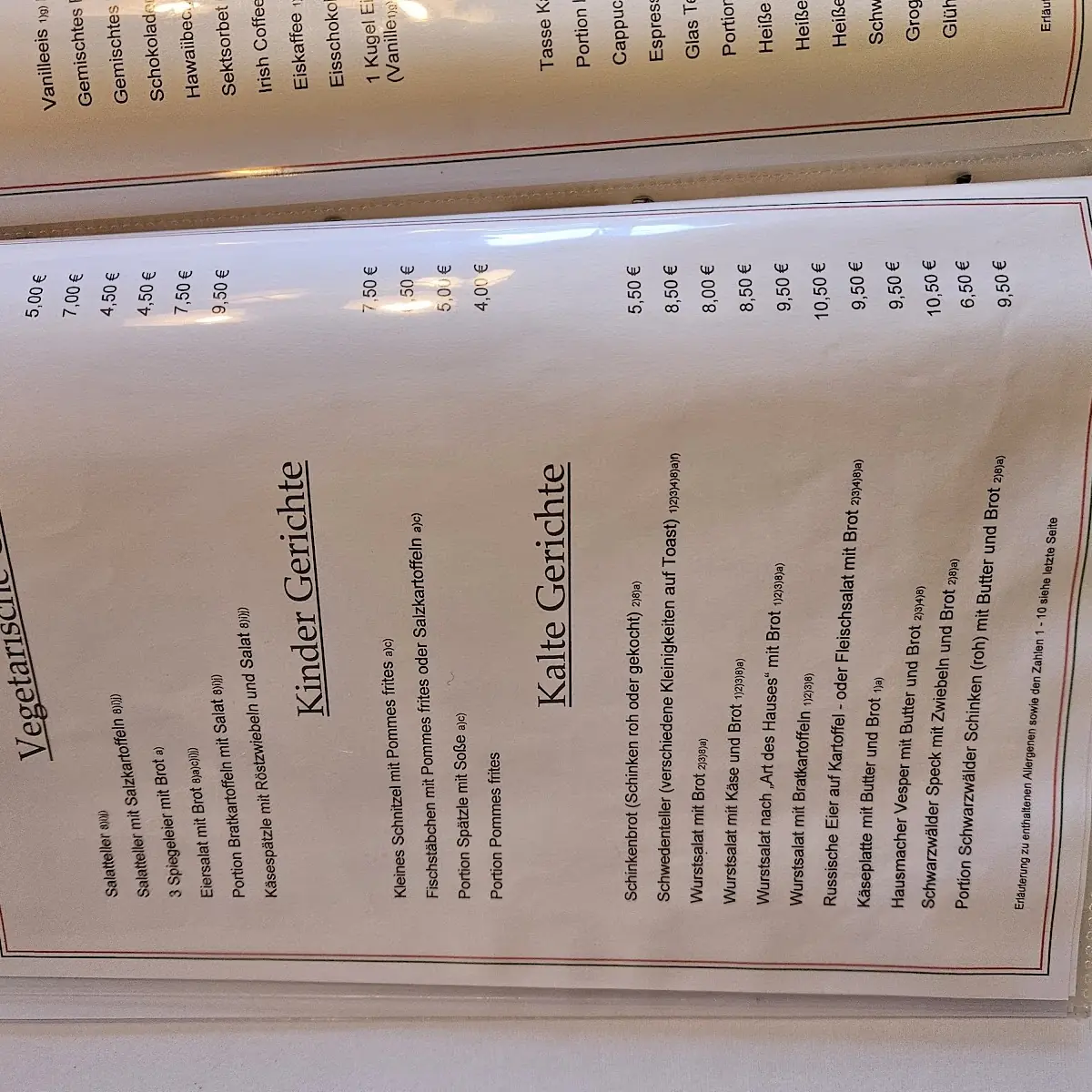 Speisekarte photo 5