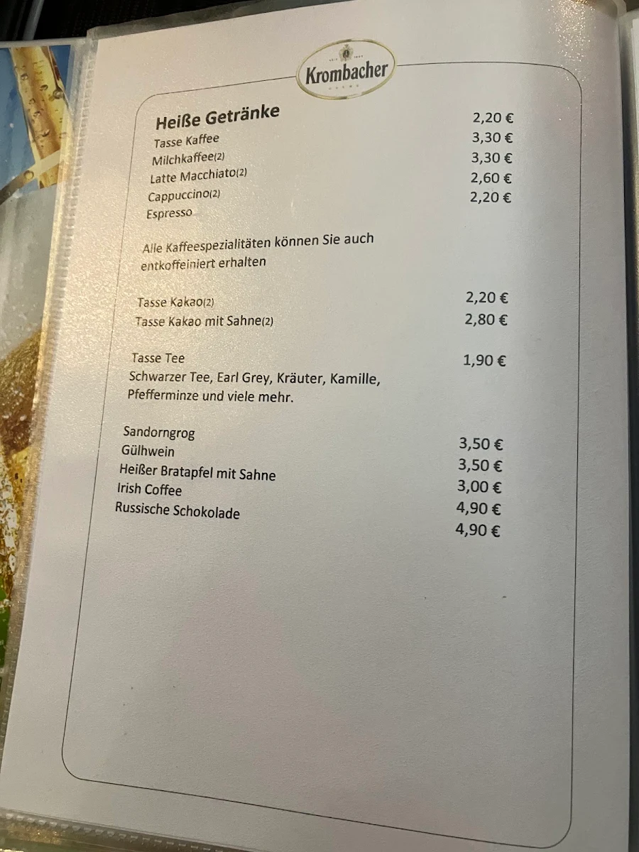 Speisekarte photo 2