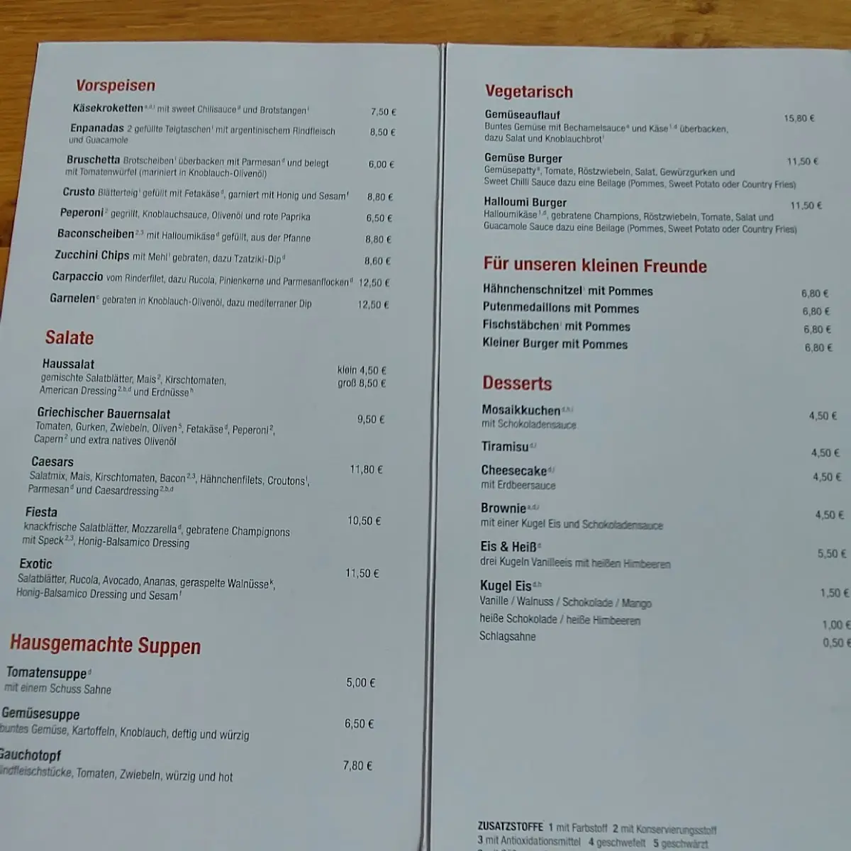 Speisekarte photo 2