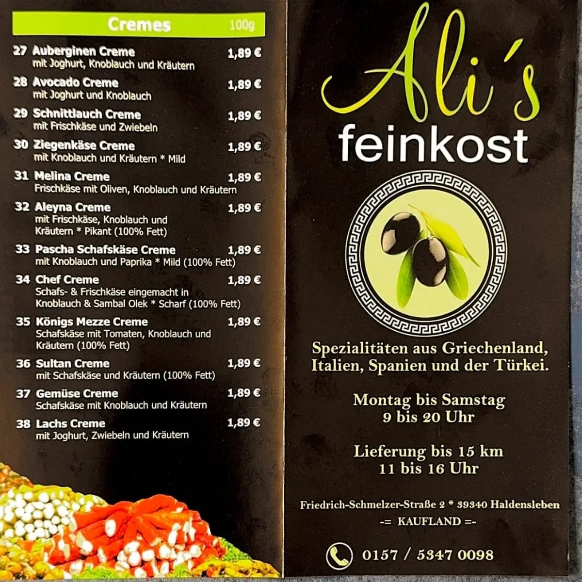 Speisekarte photo 2