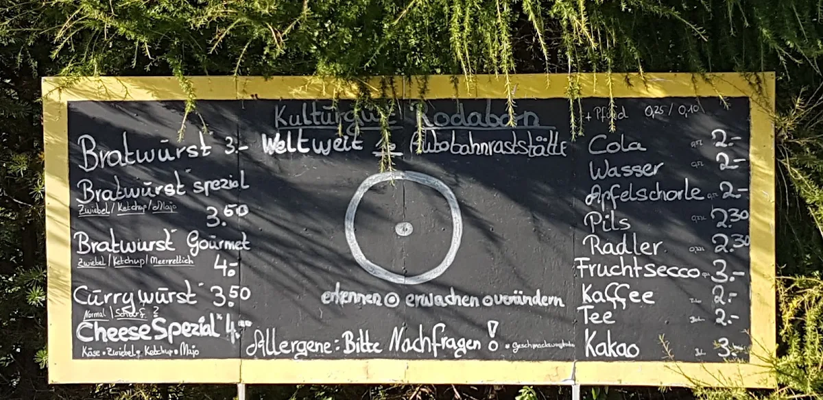 Speisekarte, Original Thüringer Roster